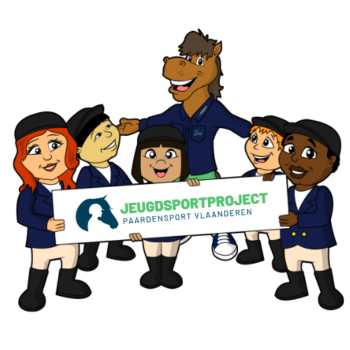 Logo jeugdsportproject Paardensport Vlaanderen
